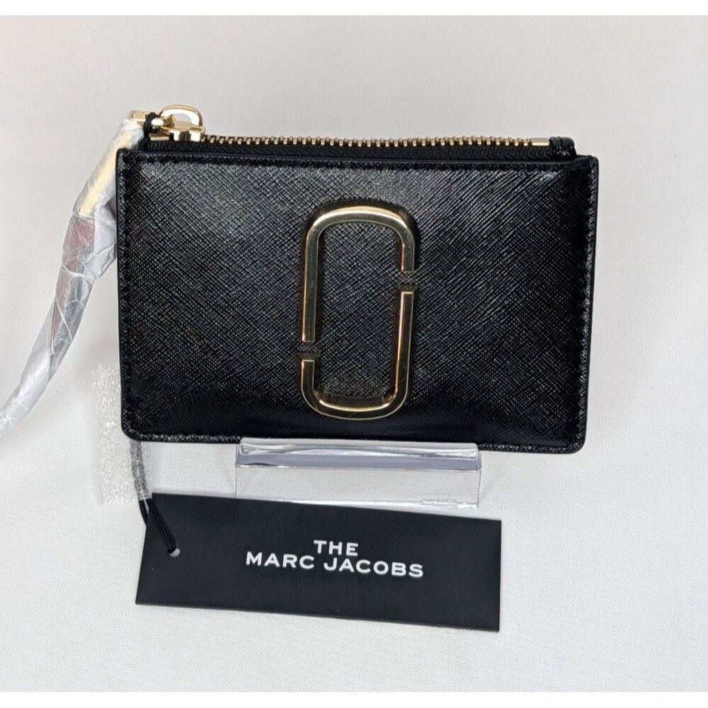 Marc Jacobs The Snapshot Top Zip Multi Wallet - Black Chianti, NWT